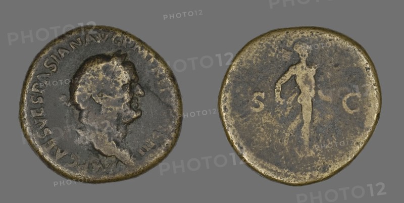 Sestertius (Coin) Portraying Emperor Vespasian, 71.