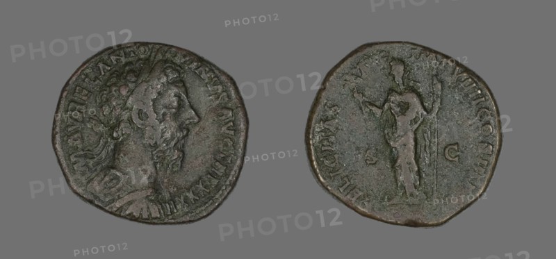 Sestertius (Coin) Portraying Emperor Antoninus Pius, December 177-December 178.