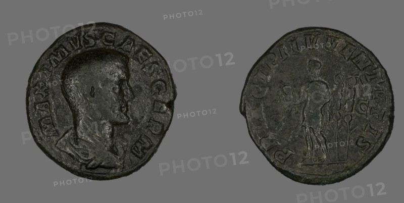 Sestertius (Coin) Portraying Emperor Maximus, 236-238.