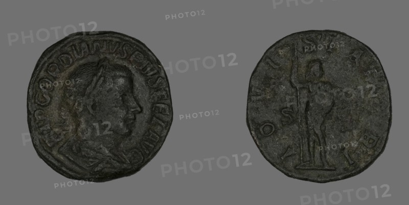 Sestertius (Coin) Portraying Emperor Gordianus, 238-244.