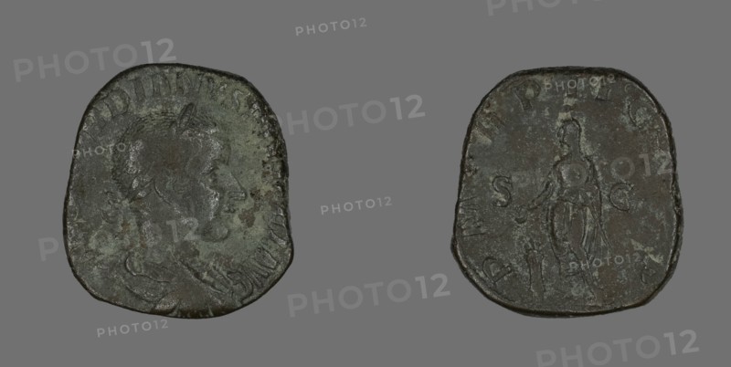 Sestertius (Coin) Portraying Emperor Gordianus, 238-244.