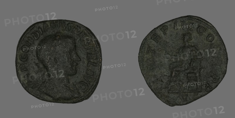 Sestertius (Coin) Portraying Emperor Gordianus, 238-244.