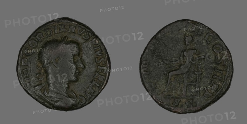 Sestertius (Coin) Portraying Emperor Gordianus, 238.