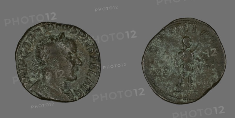 Sestertius (Coin) Portraying Emperor Gordianus, 238-244.