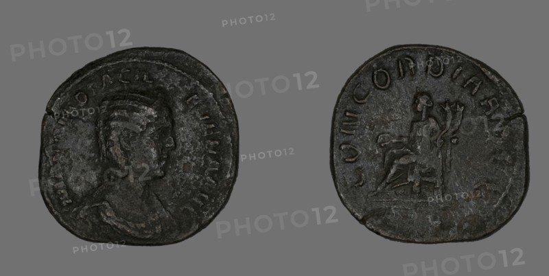 Sestertius (Coin) Portraying Empress Marcia Otacilia Severa, 244-249.