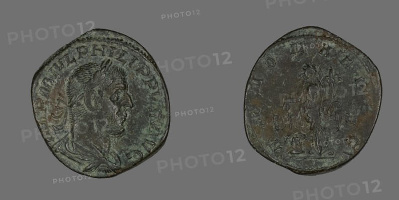 Coin Portraying Philip the Arab, 244-249.