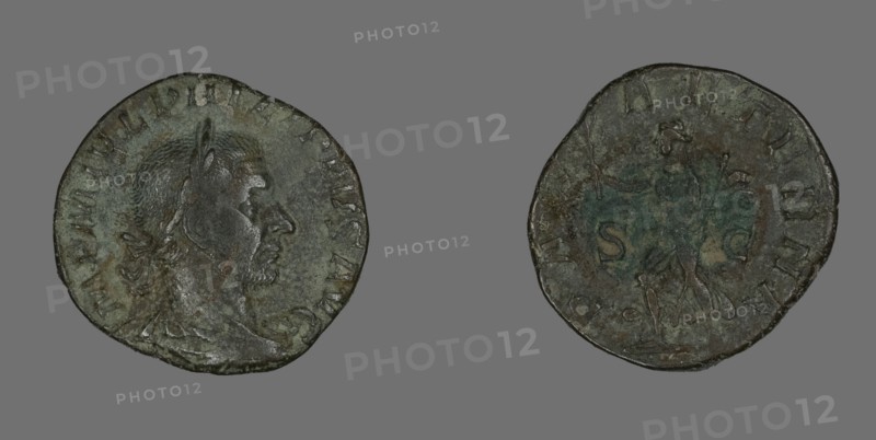 Sestertius (Coin) Portraying Philip the Arab, 244-249.