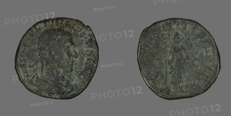 Sestertius (Coin) Portraying Philip the Arab, 247.