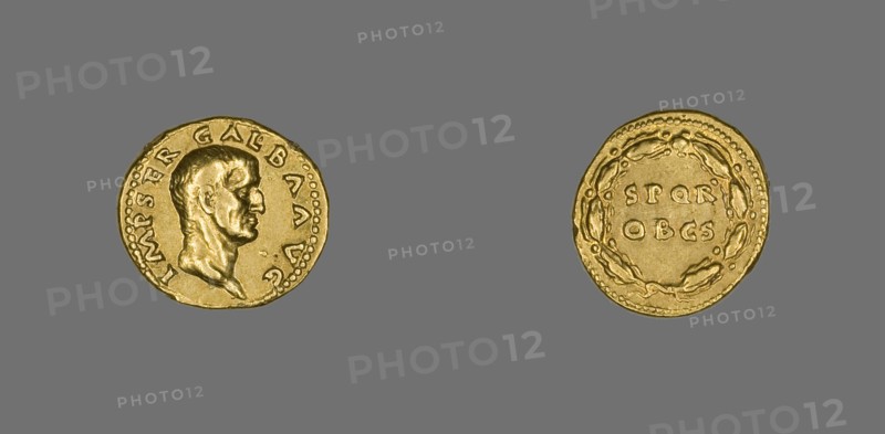 Aureus (Coin) Portraying Emperor Galba, 68 (July)-69 (January).