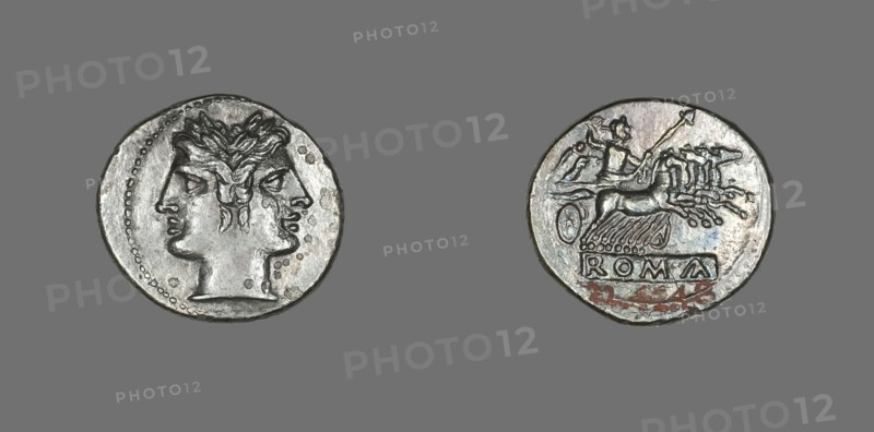 Didrachm (Coin) Depicting the God Janus, 225-214 BCE.