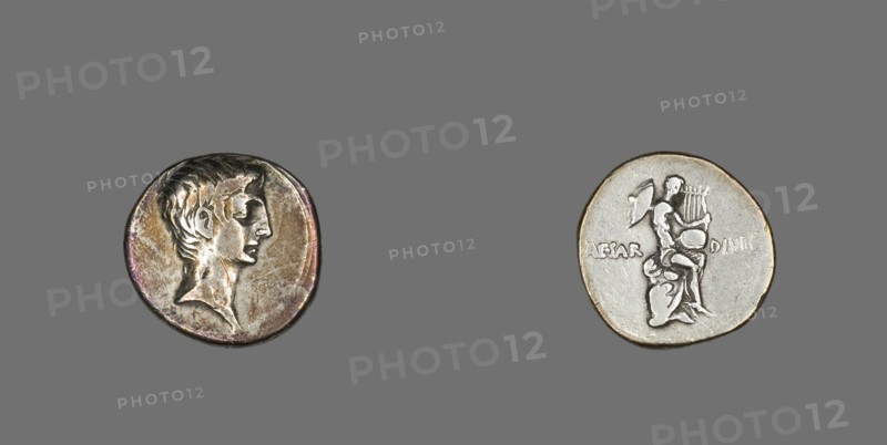 Denarius (Coin) Portraying Octavian, 32-29 BCE.