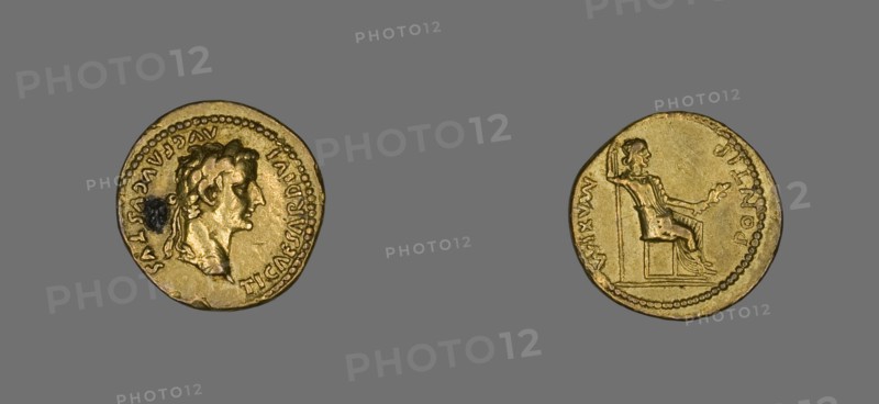 Aureus (Coin) Portraying Emperor Tiberius, 14-37.