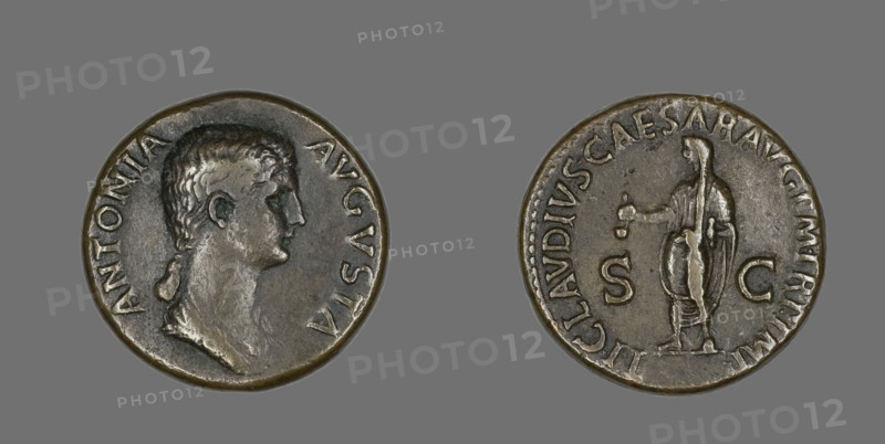 Dupondius (Coin) Portraying Antonia, 50-54.