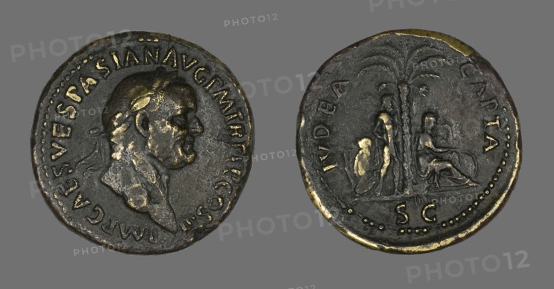 Coin Portraying Emperor Vespasian, 71.