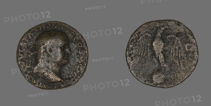 Coin Portraying Emperor Vespasian, 69-79.
