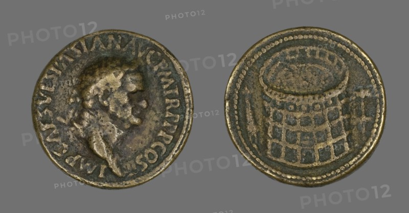 Coin Portraying Emperor Vespasian, 70.