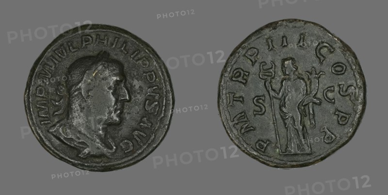 Sestertius (Coin) Portraying King Philip I, 246.