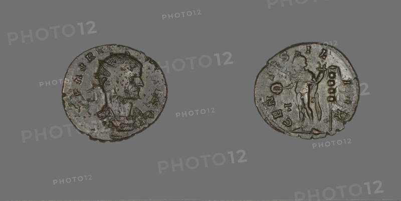Coin Portraying Emperor Aurelian, 270-275.