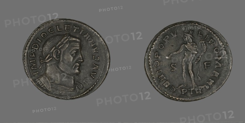 Coin Portraying Emperor Diocletian, 284-305.
