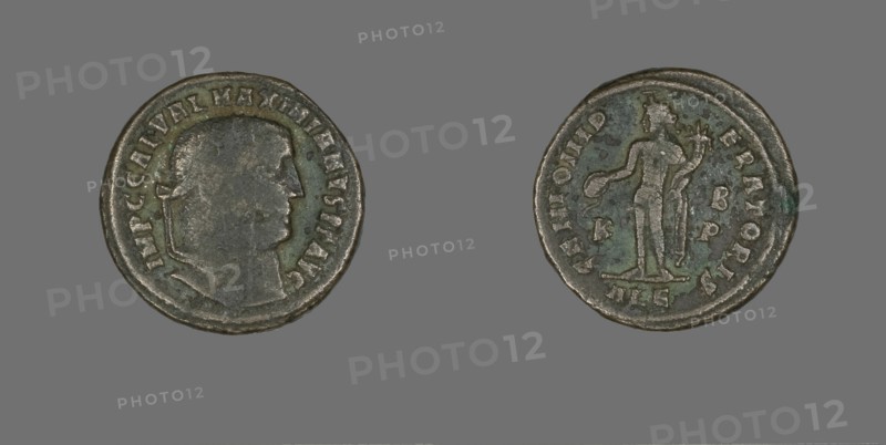 Coin Portraying Emperor Galerius Maximianus, 305-311.