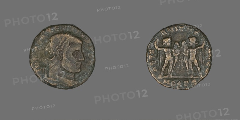 Coin Portraying Emperor Maxentius, 306-312.