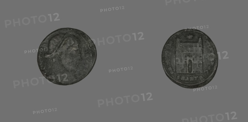 Coin Portraying Emperor Constantine, 272-337, probably 327-329.