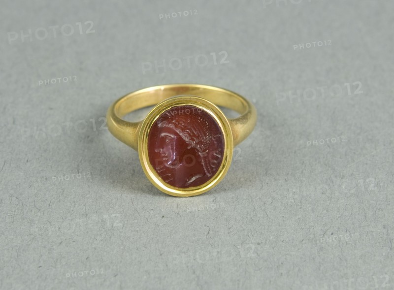 Finger Ring with Intaglio Depicting the Head of a Woman, (1st century?).