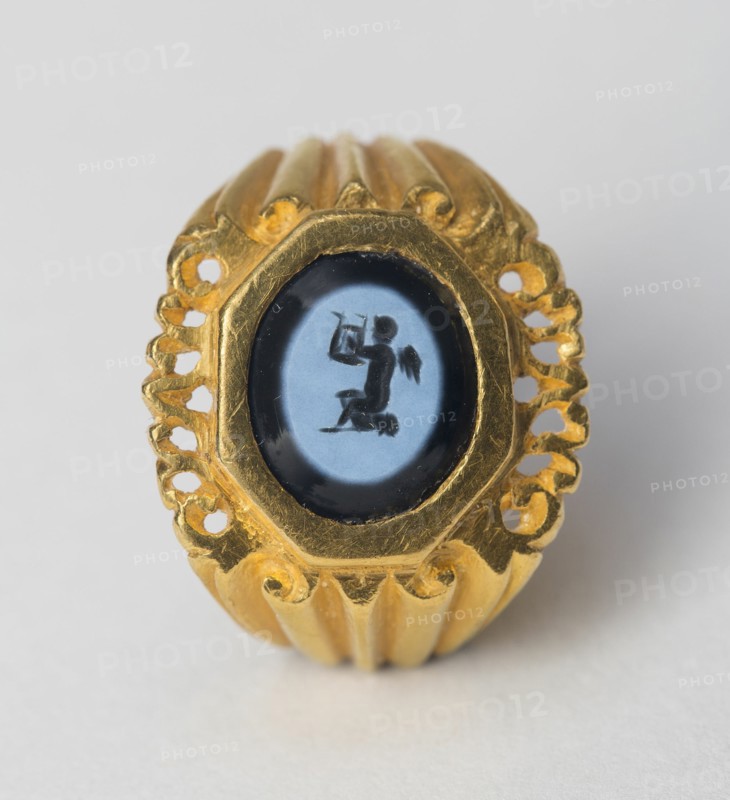 Finger Ring with Intaglio Depicting Eros, 3rd century.