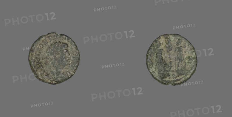 Coin Portraying Emperor Constans or Emperor Constantius II, 324-361.