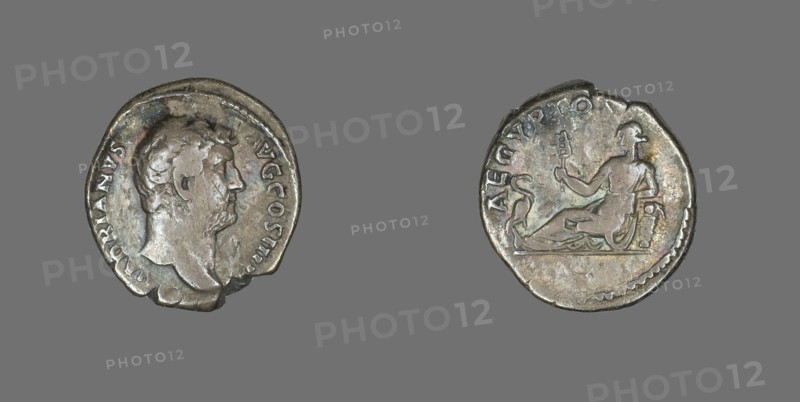 Denarius (Coin) Portraying Emperor Hadrian, 134-138.