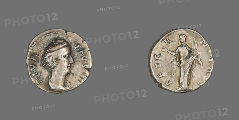 Denarius (Coin) Portraying Empress Faustina the Elder, after 141.