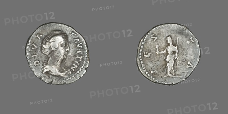 Denarius (Coin) Portraying Empress Faustina, after 141.