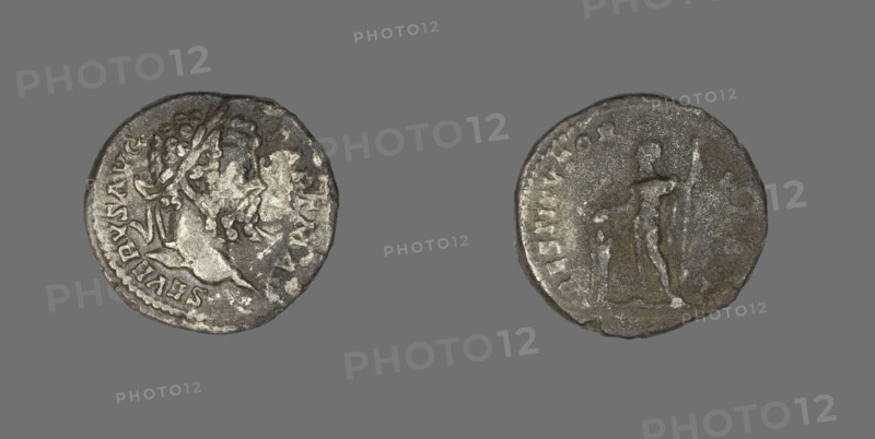 Denarius (Coin) Portraying Emperor Septimius Severus, 200-201.