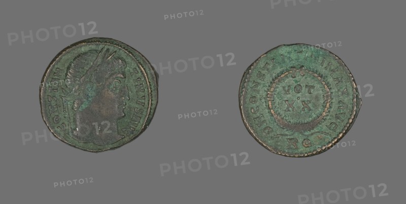 Coin Portraying Emperor Constantine I, AD 321.