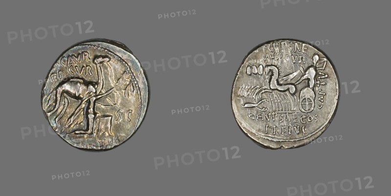 Denarius (Coin) Portraying King Aretas, 58 BCE.
