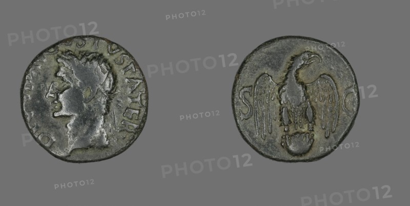 As (Coin) Portraying Emperor Augustus, 34-37.