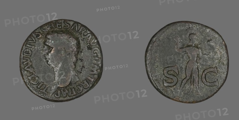 As (Coin) Portraying Emperor Claudius, 41-50.