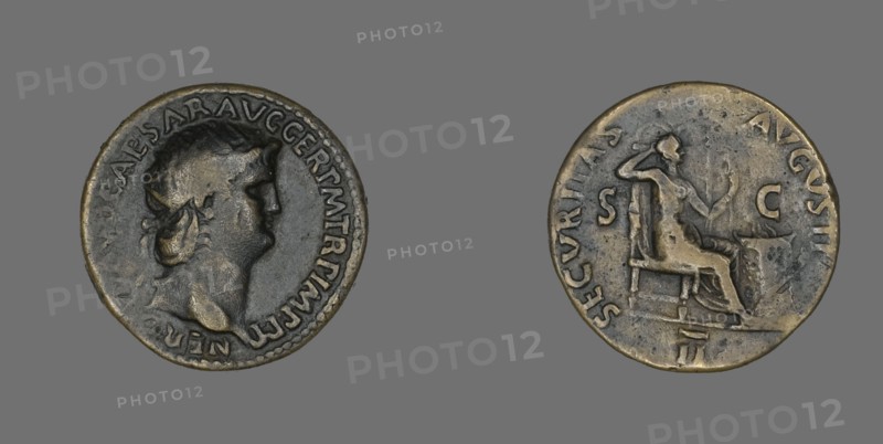 Dupondius (Coin) Portraying Emperor Nero, 63.