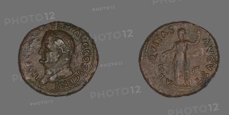 As (Coin) Portraying Emperor Vespasian, 74.