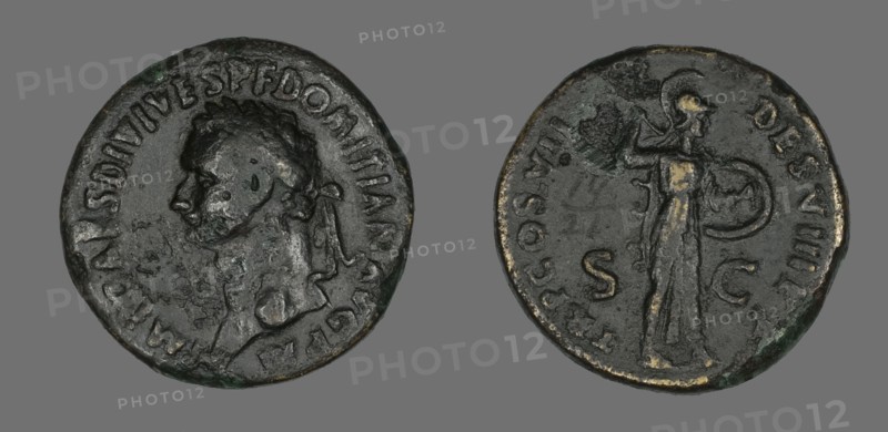 Sestertius (Coin) Portraying Emperor Domitian, 81.
