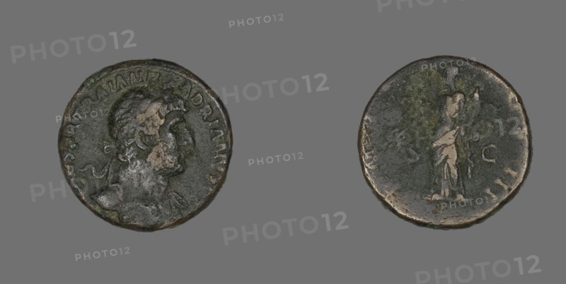 As (Coin) Portraying Emperor Hadrian, 119-125.