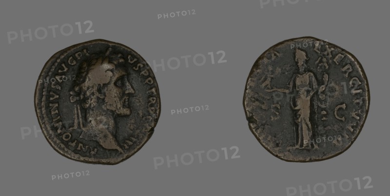 As (Coin) Portraying Emperor Antoninus Pius, 140-144.