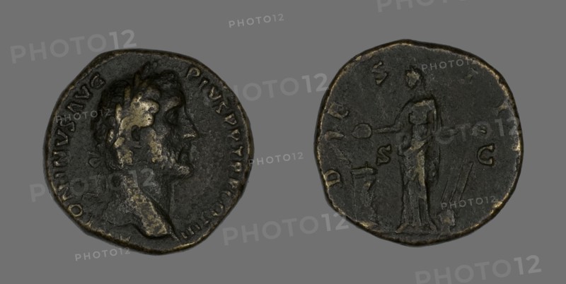 Sestertius (Coin) Portraying Emperor Antoninus Pius, 144.