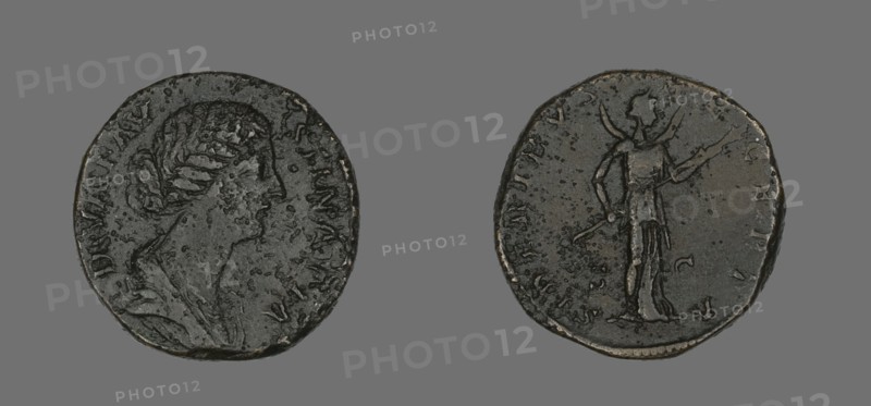 Sestertius (Coin) Portraying Empress Faustina, 176.