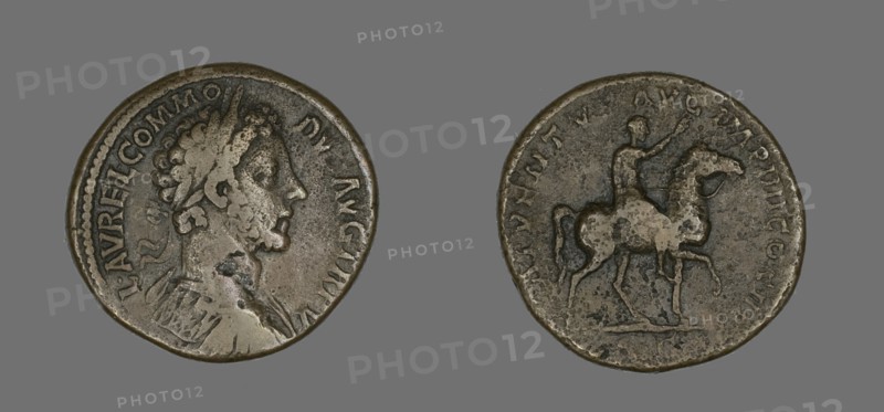 Sestertius (Coin) Portraying Emperor Commodus, December 179-December 180.
