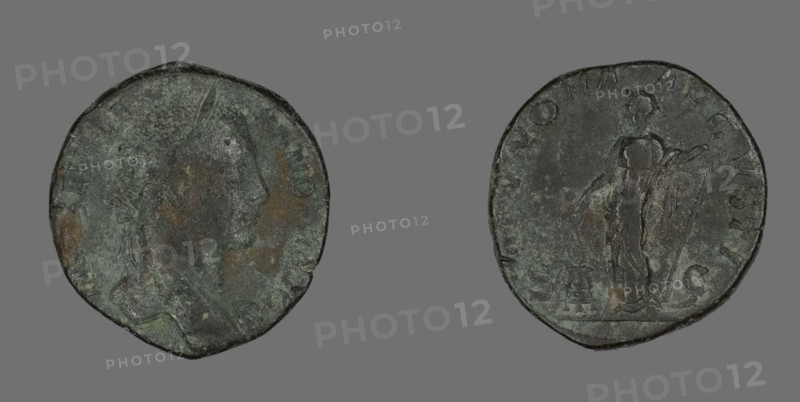 Sestertius (Coin) Portraying Emperor Severus Alexander, 222-231.