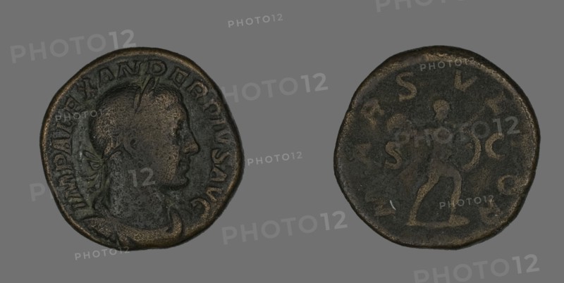 Sestertius (Coin) Portraying Emperor Severus Alexander, 232.