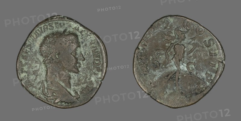 Sestertius (Coin) Portraying Emperor Severus Alexander, 266.
