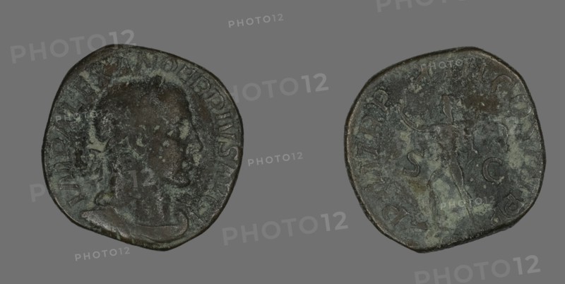 Sestertius (Coin) Portraying Emperor Severus Alexander, 234.