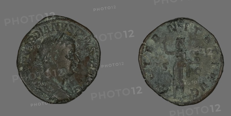 Sestertius (Coin) Portraying Emperor Gordianus, 241.
